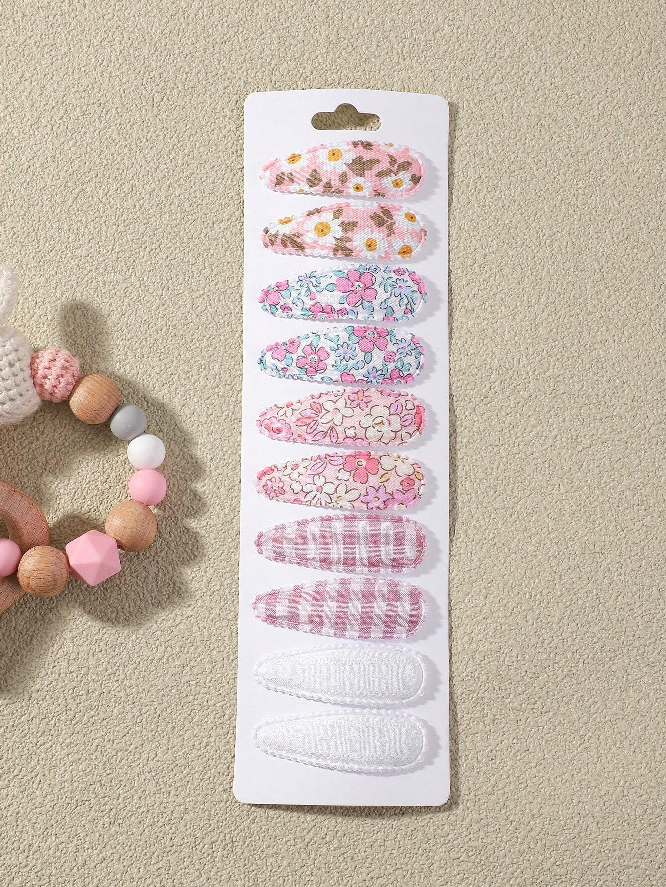 10pcs/Set Pastel Blossom Hair Clip